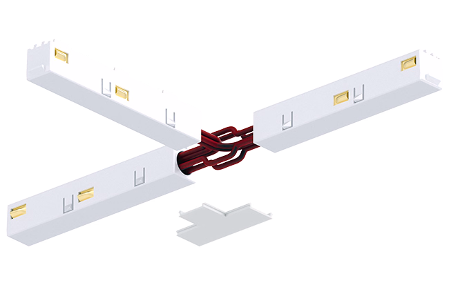 TRACK JUPITER T CONNECTOR — White