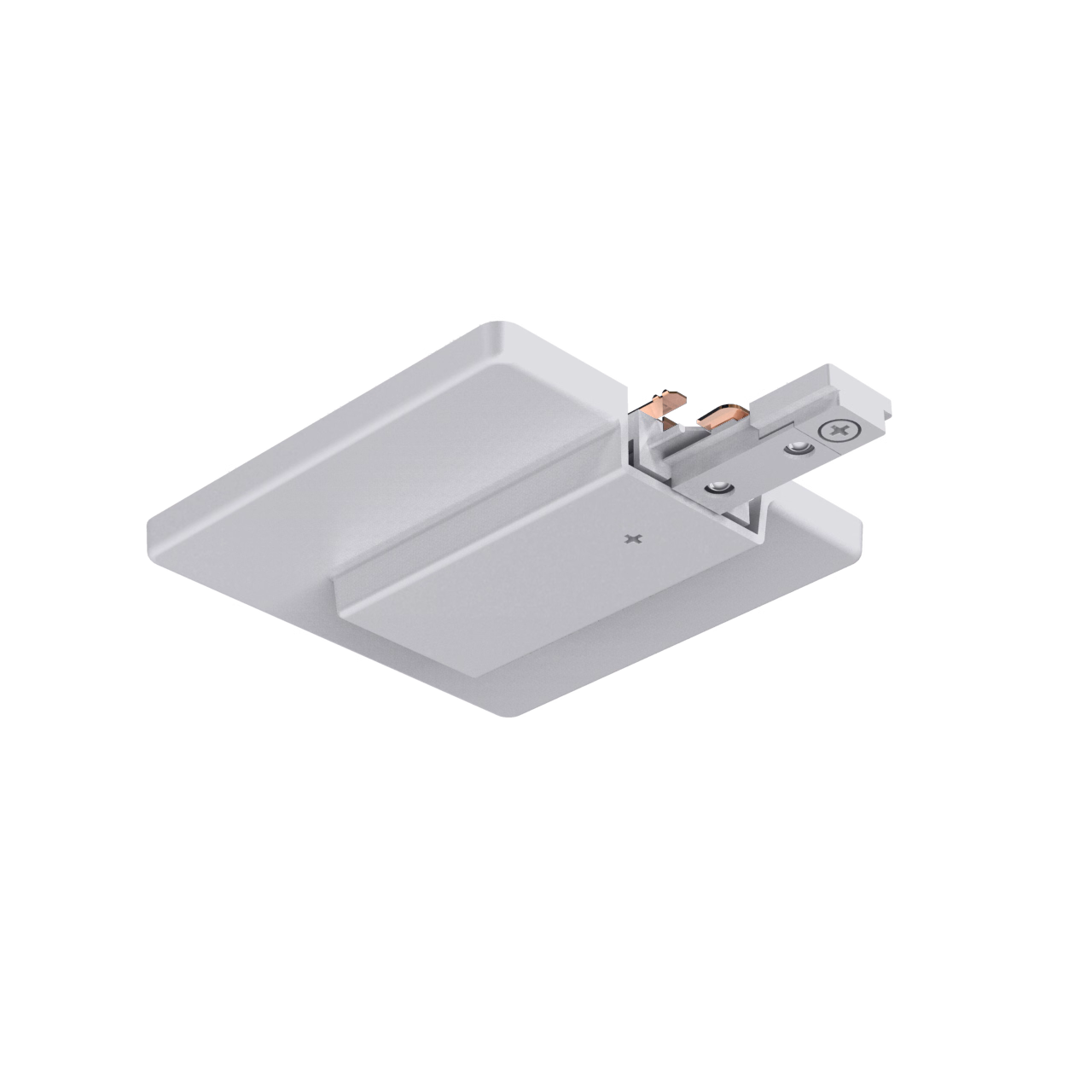 KIT D'ALIMENTATION EN FIN DE RAIL T1 ET CACHE &mdash; Argent&eacute;