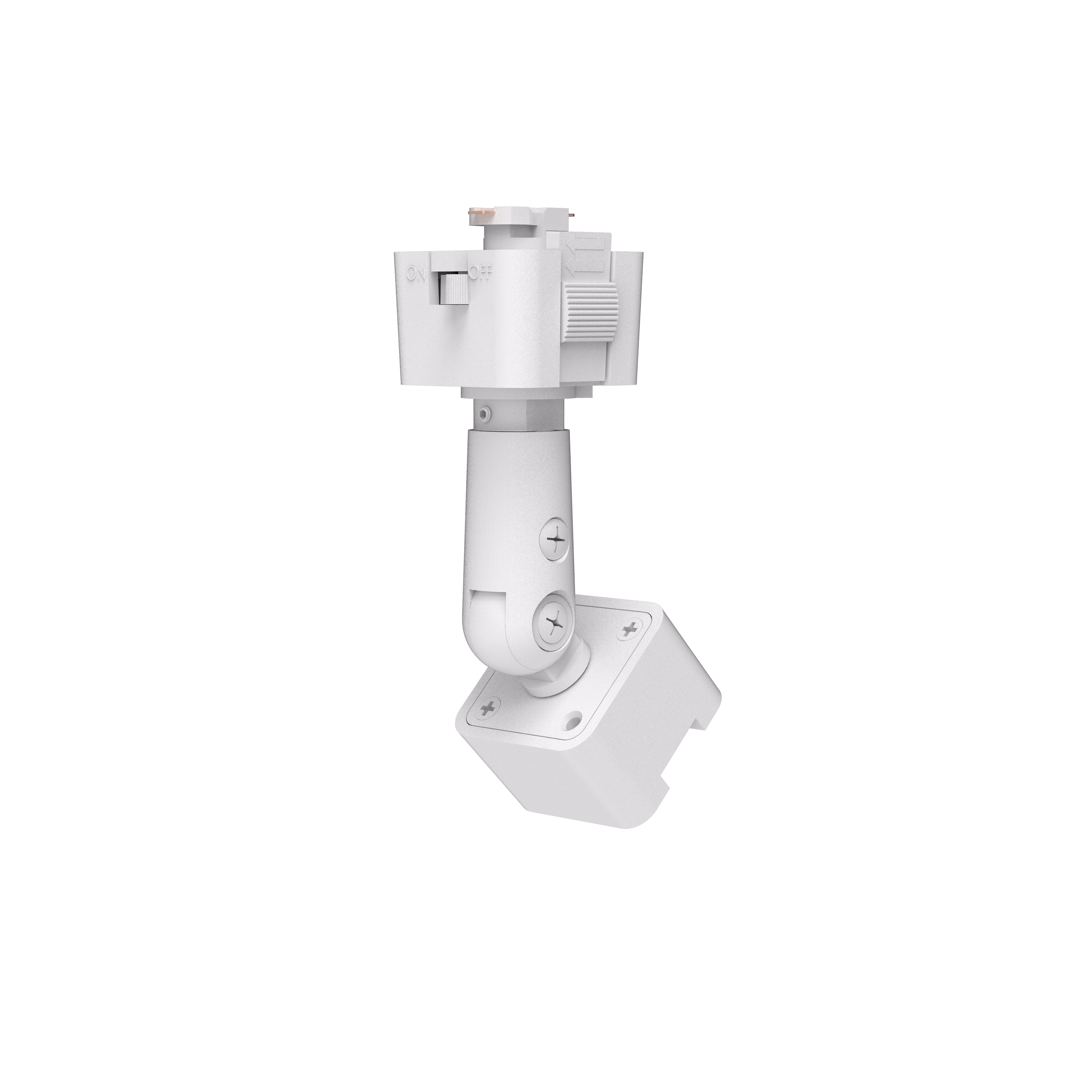ADAPTATEUR POUR PLAFOND INCLIN&Eacute; TRACK T1 &Agrave; TENSION DE LIGNE &mdash; Blanc