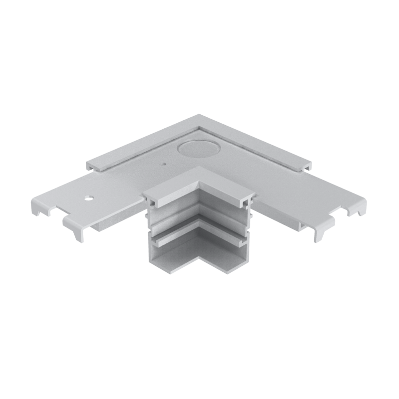 BO&Icirc;TIER ENCASTR&Eacute; TRACK T1 POUR CONNECTEUR EN L &mdash; Argent