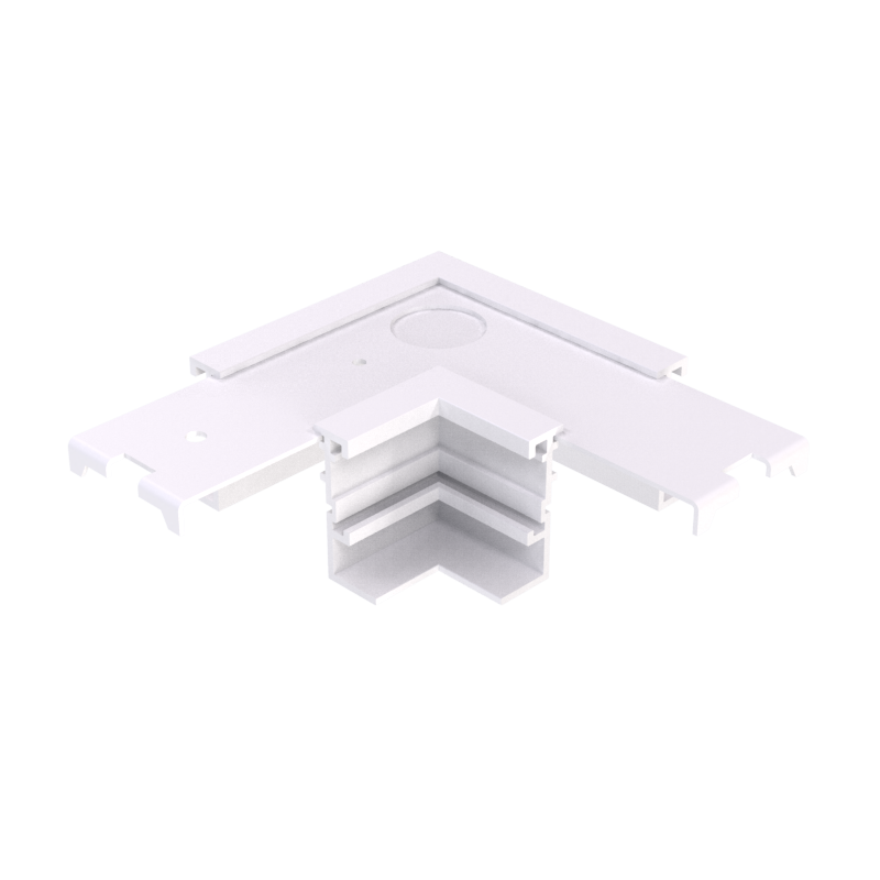 BO&Icirc;TIER ENCASTR&Eacute; TRACK T1 POUR CONNECTEUR EN L &mdash; Blanc
