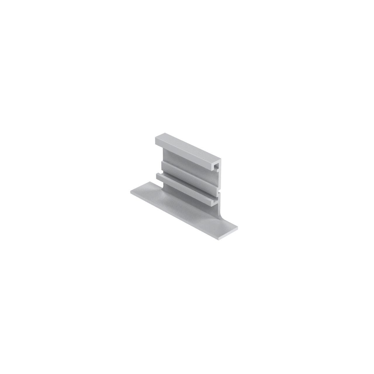 EMBOUT POUR RAIL ENCASTR&Eacute; TRACK T1 &mdash; Argent&eacute;