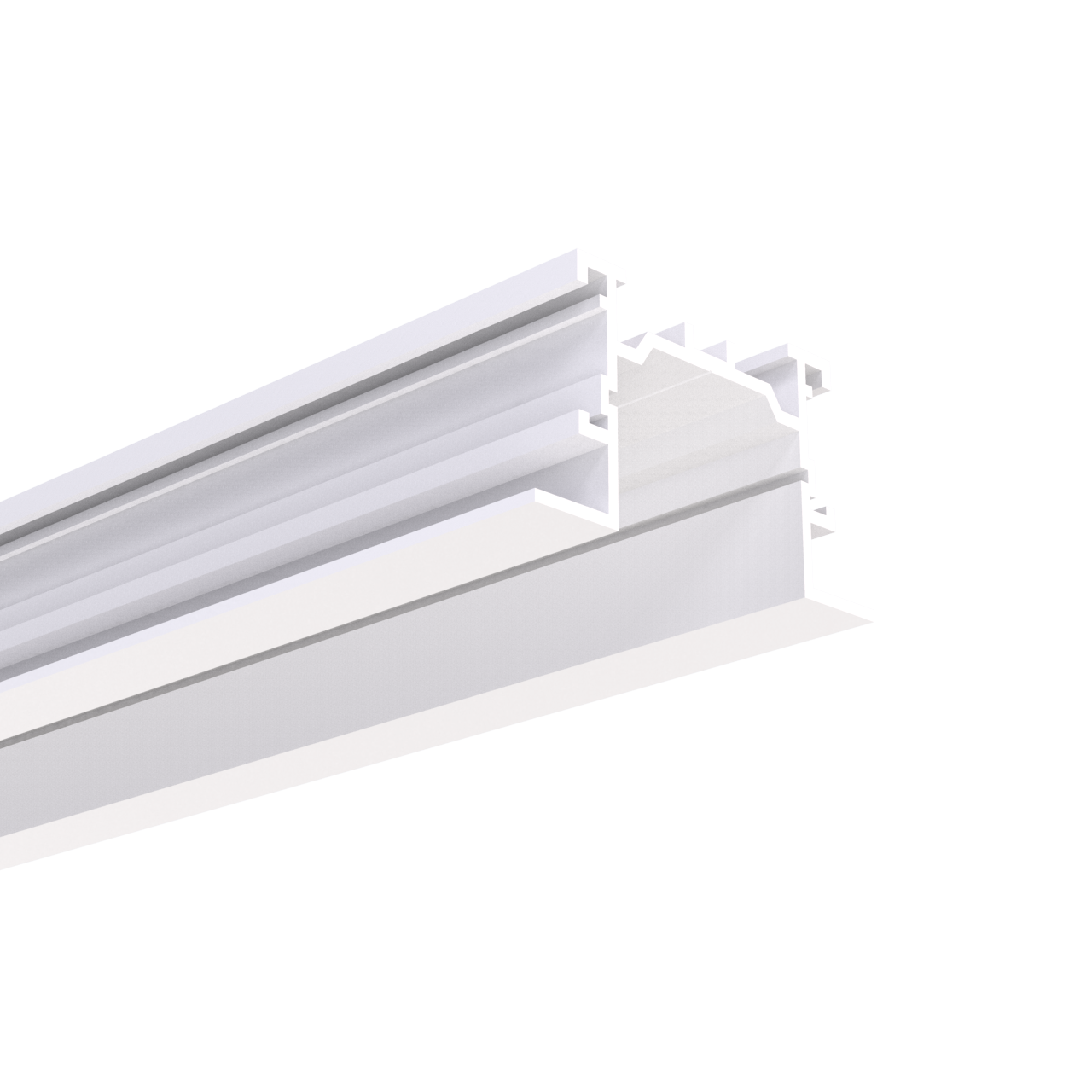 BO&Icirc;TIER D'ENCASTRATION POUR RAIL T1 &mdash; Blanc
