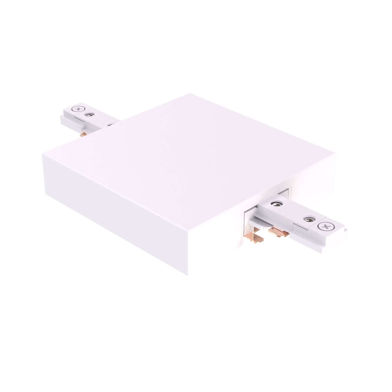CONNECTEUR T-BAR POUR RAIL T1 &mdash; Blanc