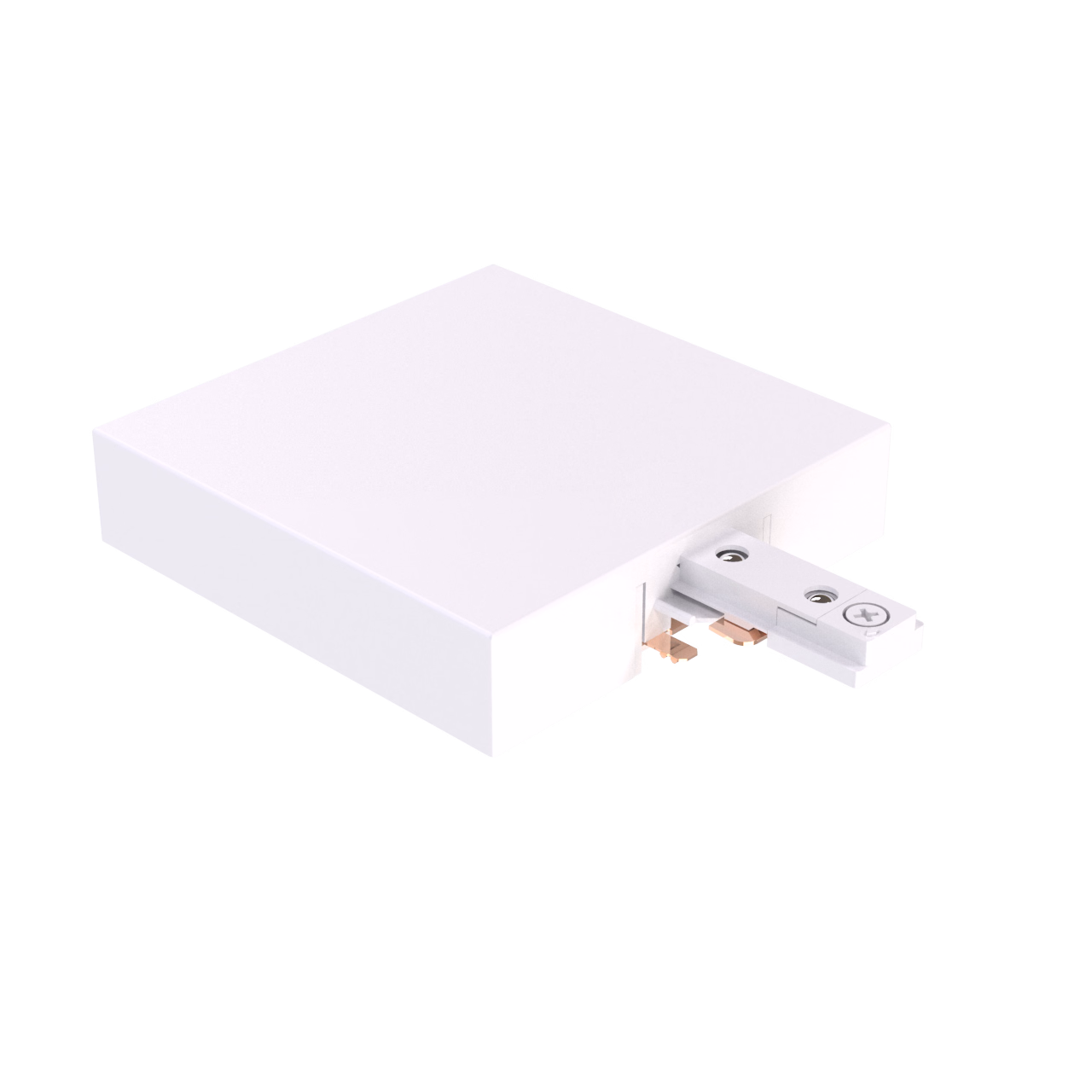 TRACK T1 ALIMENTATION PAR EXTR&Eacute;MIT&Eacute; DE BARRE EN T &mdash; Blanc