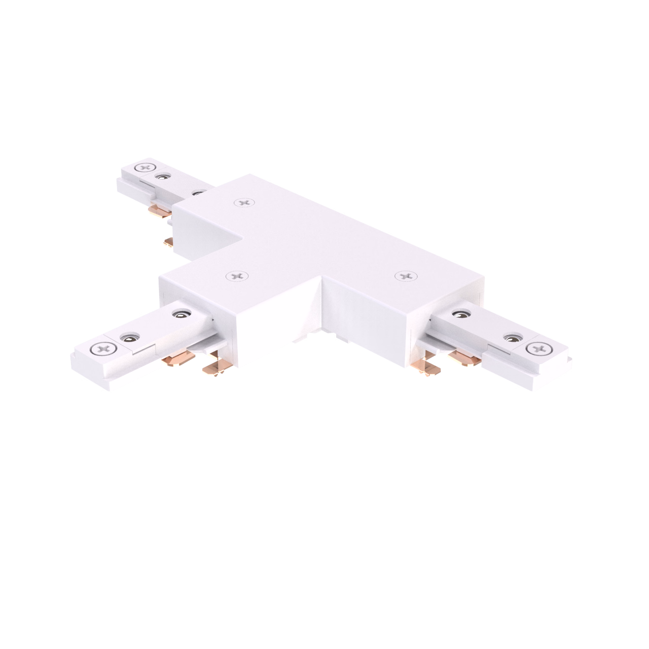 CONNECTEUR TRACK T1 T &mdash; Blanc