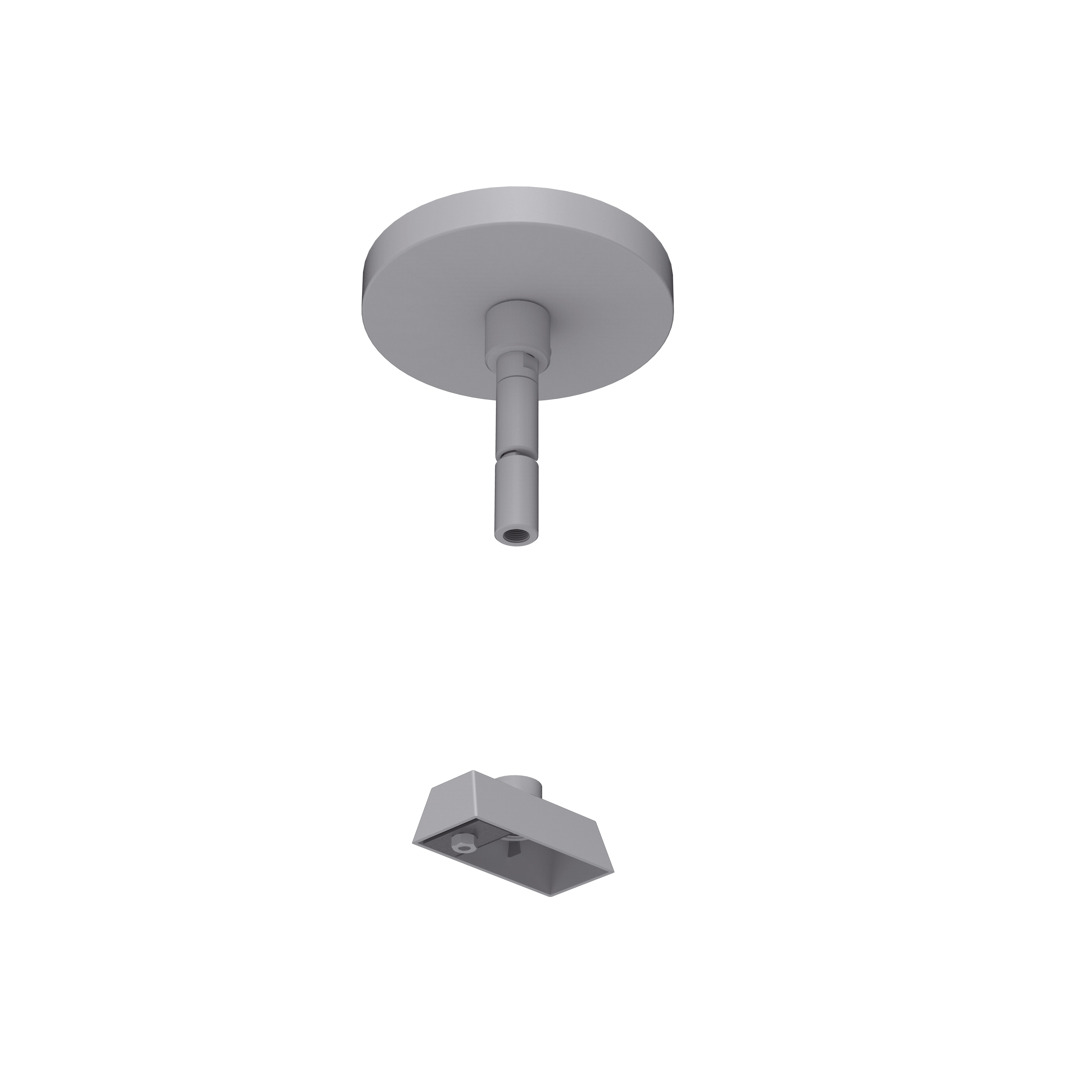 KIT DE POTENCE PIVOTANTE TRACK T2 POUR PLAFOND INCLIN&Eacute; &mdash; Argent